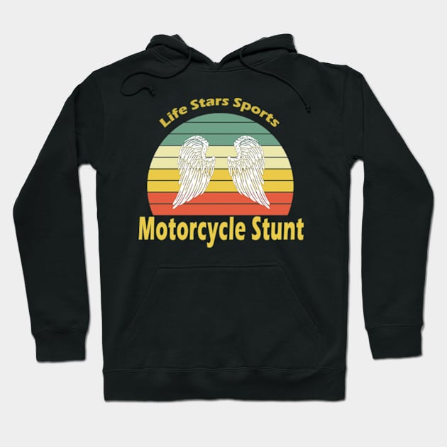 Motorcycle Stunt Hoodie by My Artsam